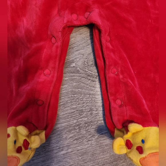 Vintage Velour Children's Giraffe Jumper Overalls 3 Months - Picture 4 of 7